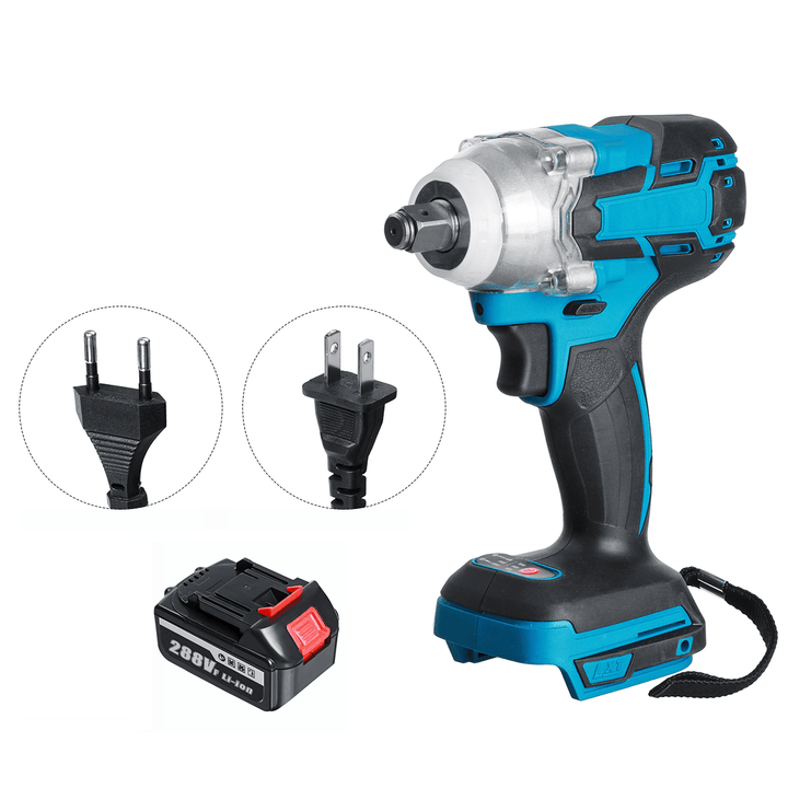 288VF 21V 350N.M Cordless Brushless Impact Wrench Drill Portable Electric Wrench W/ None/1Pc/2Pcs Battery - MRSLM