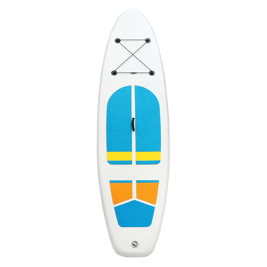 Outdoor 9.5Ft Inflatable Surfboard Set Stand up Saddle Surf Boat Wave Ride Water Sports SUP Board - MRSLM
