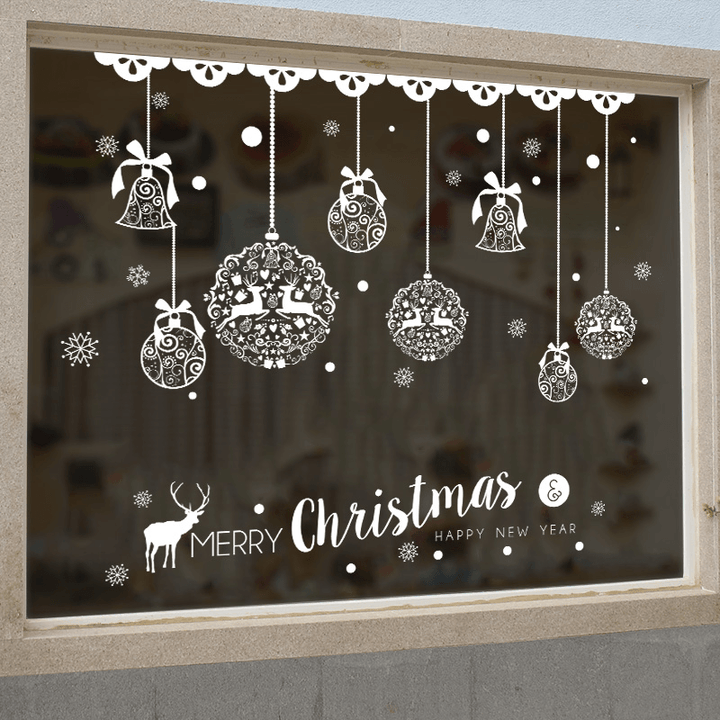 Miico XH7243 Christmas Sticker Home Decoration Sticker Window and Wall Sticker Shop Decorative Stickers - MRSLM