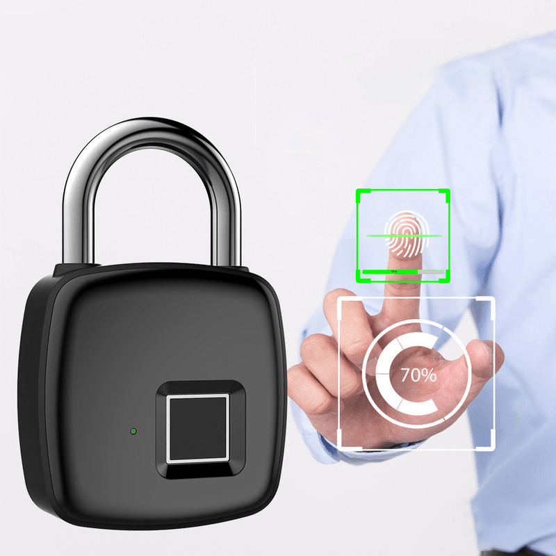 Anytek P30 Smart Fingerprint Lock 300Mah USB Charging 10 Sets Fingerprints Anti-Theft Lock - MRSLM