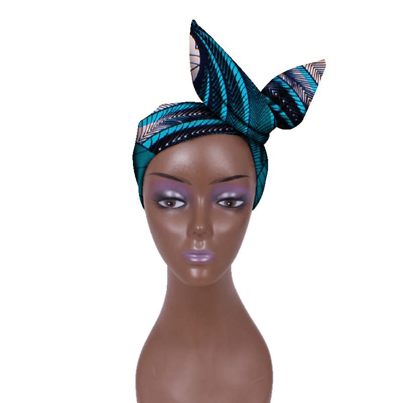 Batik Cloth Headband Ankara Fabric Commemorative Outing Adjustable - MRSLM