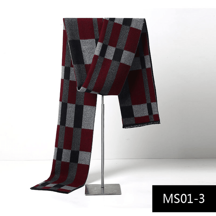 Men'S Autumn and Winter Cashmere Warm Scarf - MRSLM