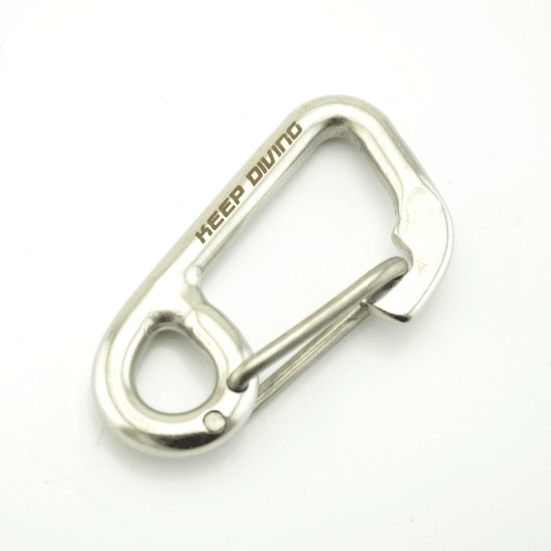 KEEP DIVING Climbing Safety Carabiner 316 Stainless Steel Snap Hook Hang Buckle EDC Tools for Outdoor Camping Diving - MRSLM