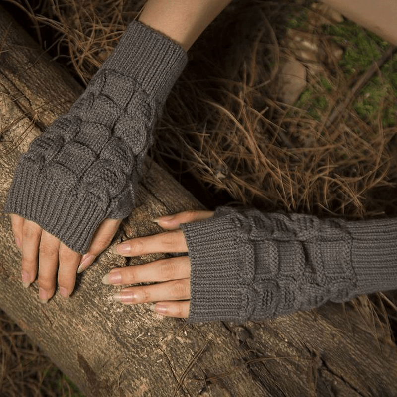 Warm Knit Fingerless Gloves - MRSLM