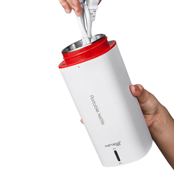 300W Portable Fast Boiling Water Kettle 500ML Travel Outdoor Electric Kettle Water Heater Insulable Water Boiler - MRSLM