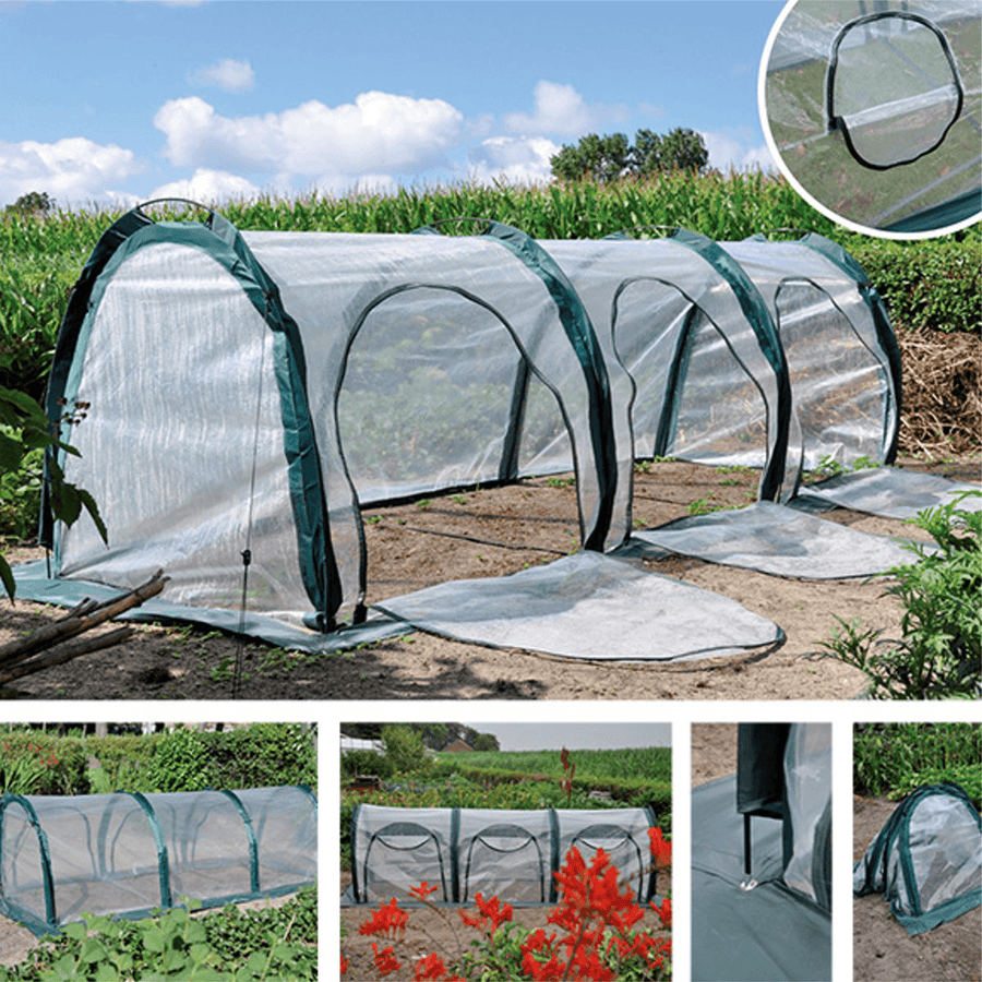 Waterproof PVC Garden Greenhouse Cover for Protecting Plants, Flowers, and Vegetables from Heat and Cold - 200x100x100cm - MRSLM
