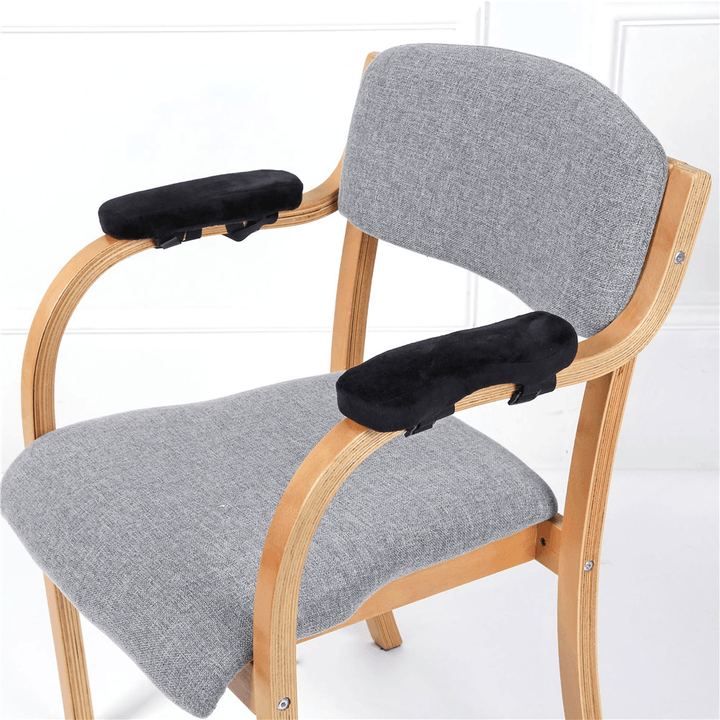 2Pcs Chair Armrest Pad Ultra-Soft Memory Foam Elbow Pillow Support Universal Fit for Home or Office Chair for Elbow Relief - MRSLM