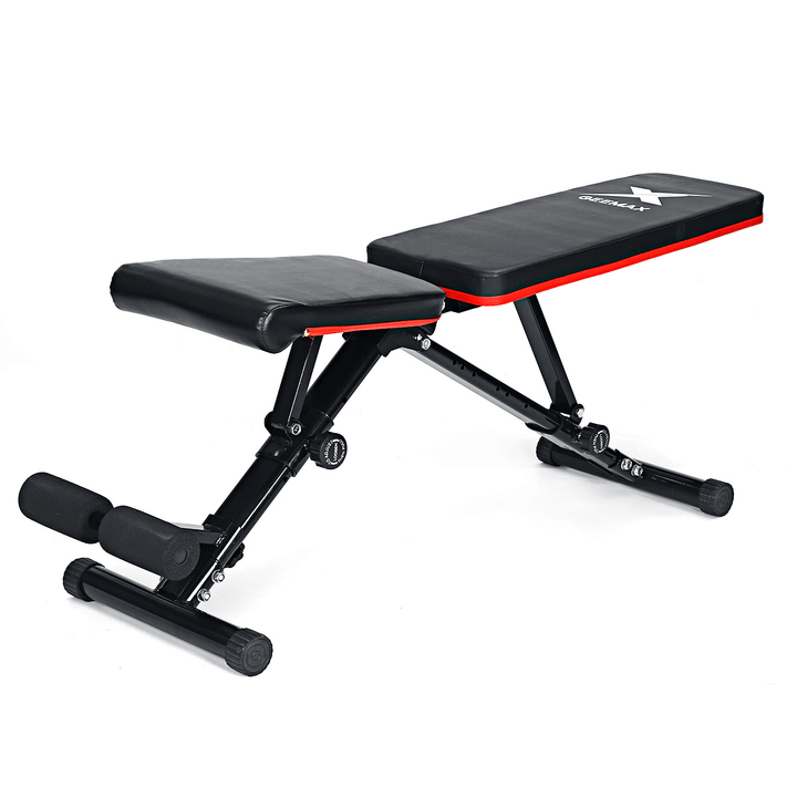 GEEMAX Adjustable Heavy Duty Folding Sit up Benches Abdominal Exercise Home Gym Fitness Equipment - MRSLM