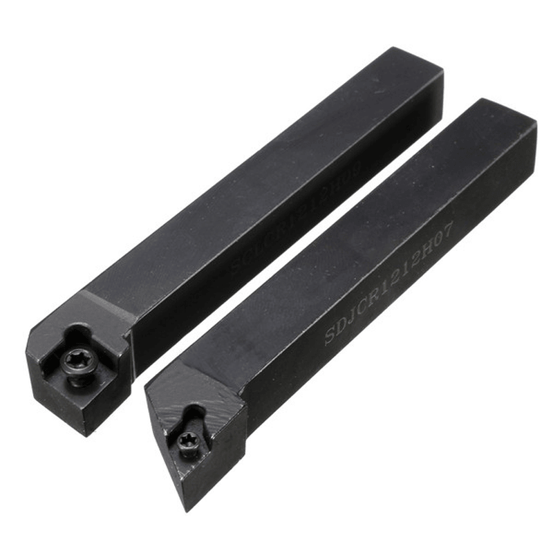4Pcs 12X100Mm Lathe Turning Tool Holder Boring Bar for CCMT09T3 and DCMT0702 Inserts - MRSLM