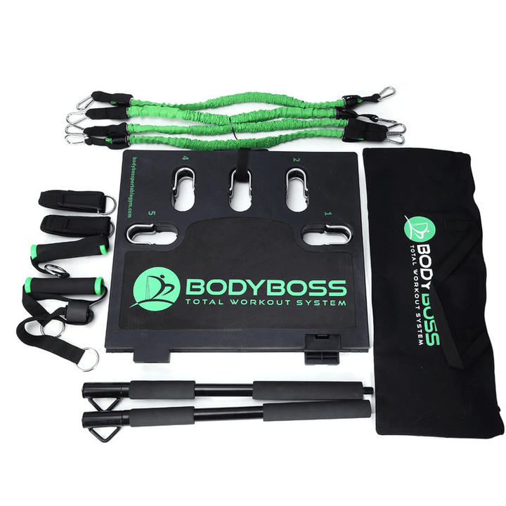 BODYBOSS 2.0 Multi-Function Resistance Bands Portable Push-Up Board Fitness Equipment Accessories - MRSLM