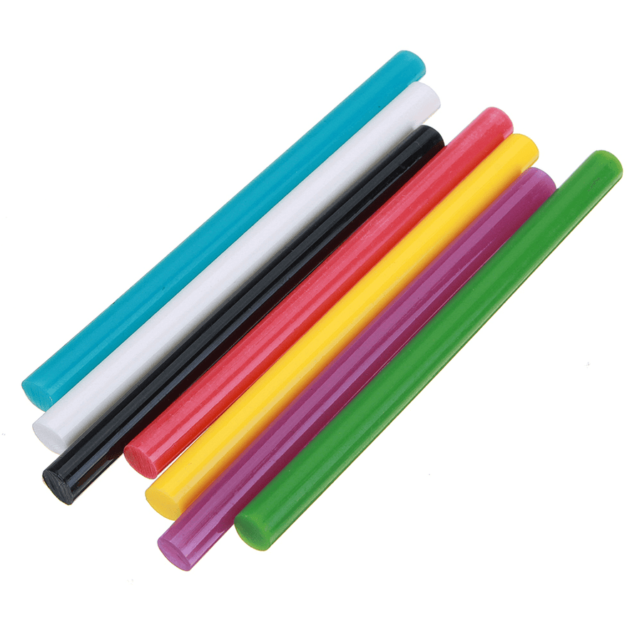 10Pcs 7Mmx100Mm Colorful Hot Melt Glue Stick Colorant DIY Crafts Repair Model Adhesive Sticks - MRSLM