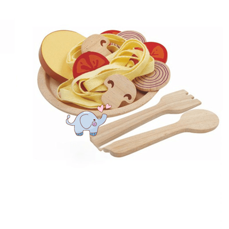 Wooden Playset Cooking Pasta Spaghetti - MRSLM
