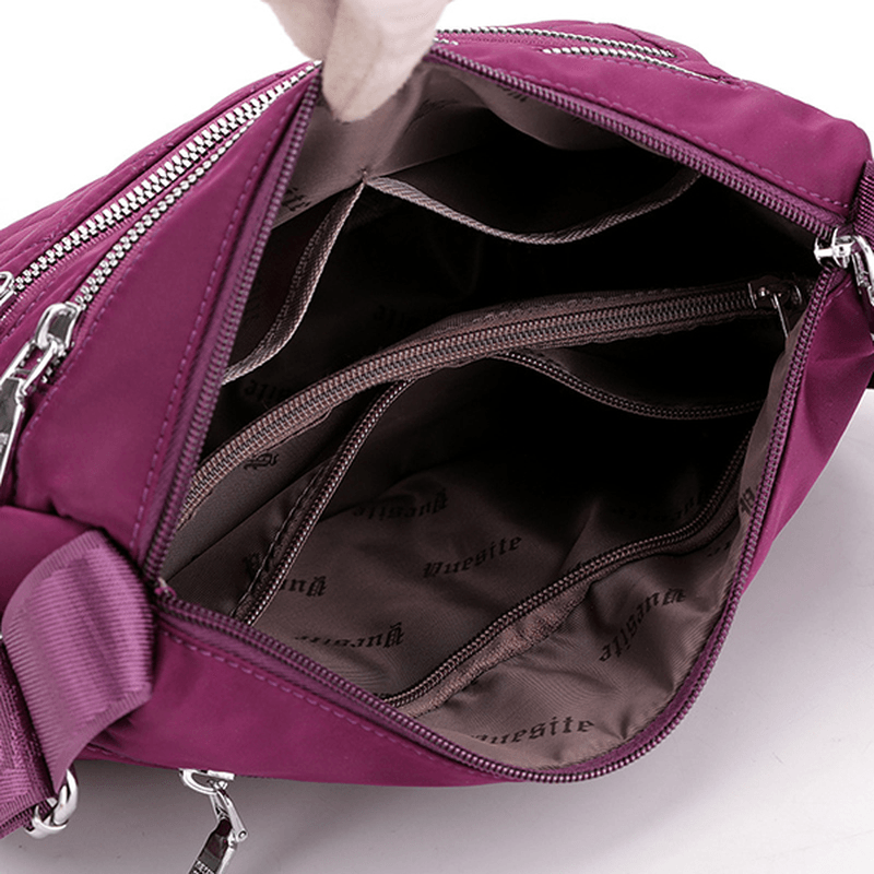 Women Nylon Light-Weight Waterproof Shoulder Bag Crossbody Bag - MRSLM