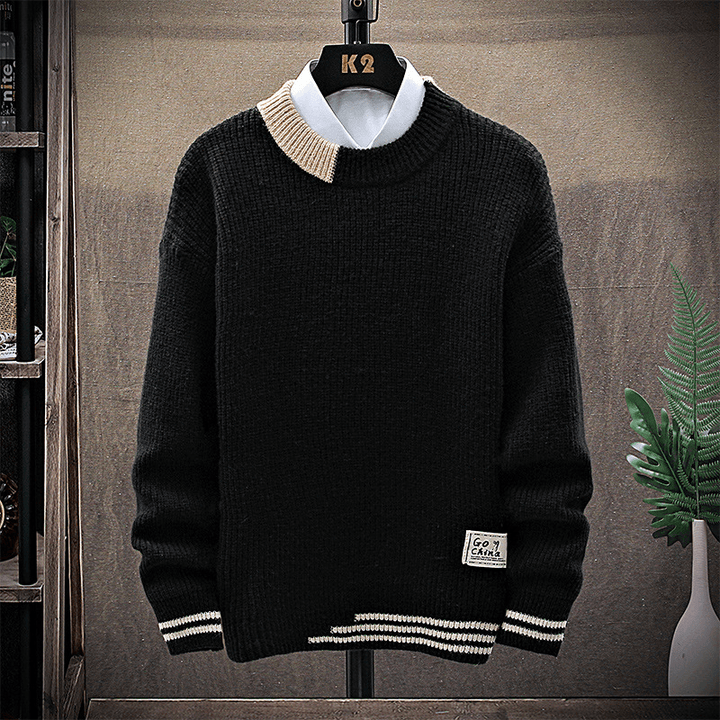 Men's Trendy Casual Long-Sleeved Sweater - MRSLM