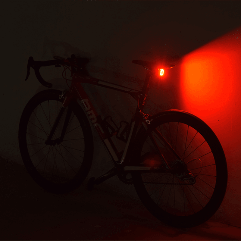 ENFITNIX 30LM COB LED Intelligent Sensor Brake Light 30H Working Time Bike Tail Light USB Road Bike MTB Warning Rear Lamp - MRSLM