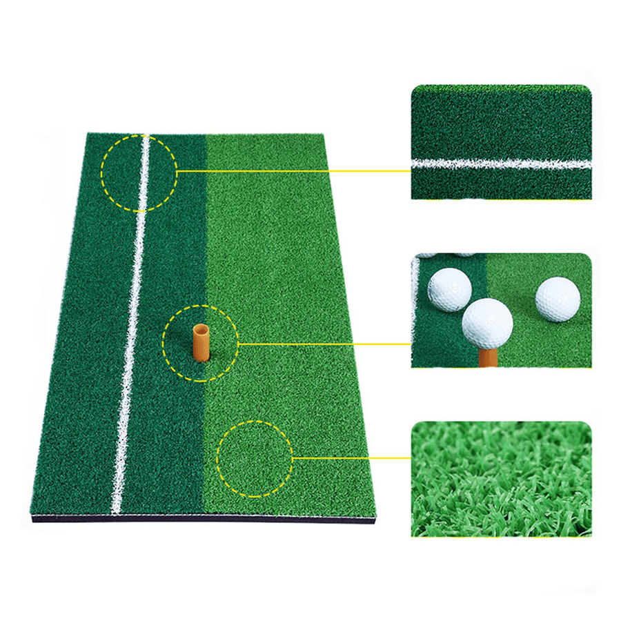 60X30Cm Golf Mat Golf Training Aids Outdoor Indoor Hitting Pad Practice Grass Mat Game Golf Training Mat Grassroots - MRSLM