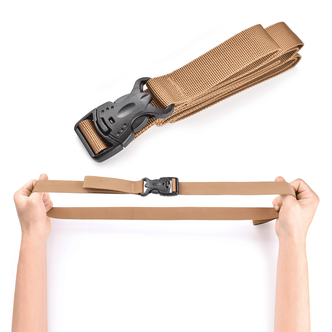 Outdoor Luggage Binding with Double Insurance Buckle Type Suitcase Packing Safety Belt Cargo Bundling Fixed Binding Rope - MRSLM