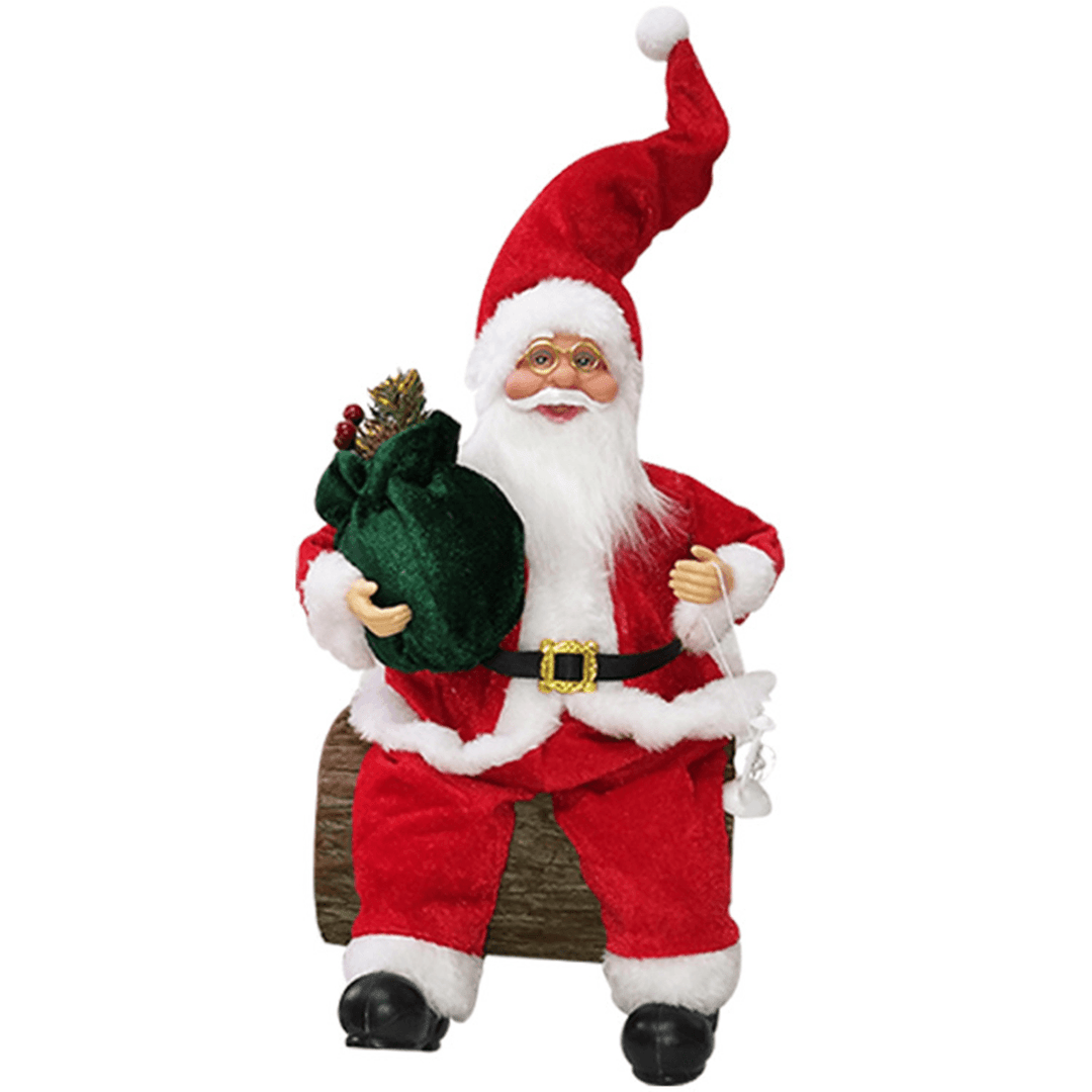 Christmas Santa Claus Doll Christmas Tree Ornament Kid Toy Home Office Christmas Atmosphere Decorations - MRSLM