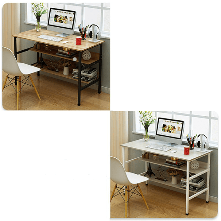 120X45X73Cm Laptop Computer Desk Study Table Storage Home Office Workstation Kit - MRSLM