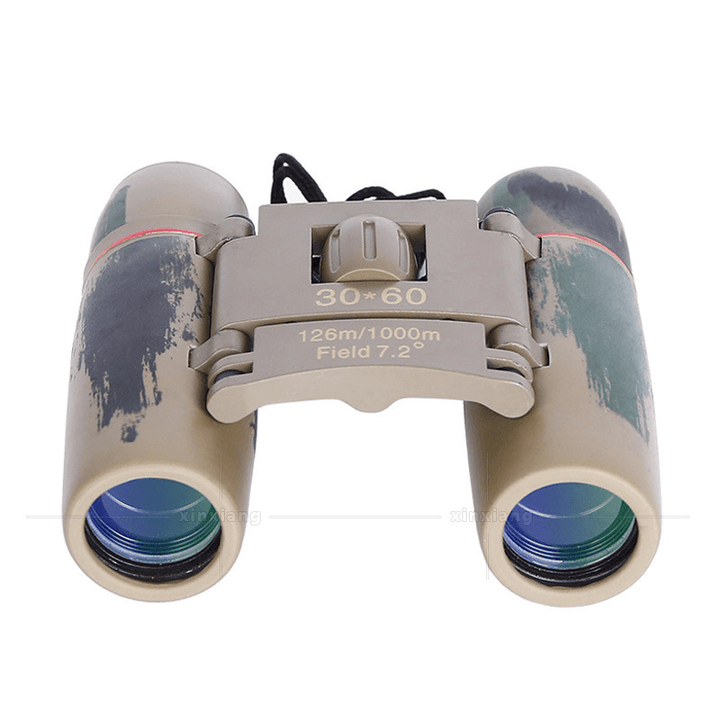 Ipree® 30X60 Camouflage Blue Coated Folding Binocular HD Portable Telescope 126M/1000M - MRSLM