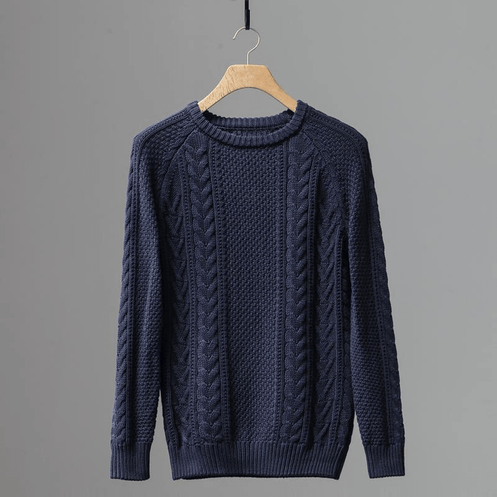 Pure Color Classic Twist Casual Sweater Winter - MRSLM