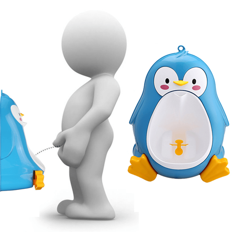 Baby Urinal Toddler Potties Boys Pee Trainer Children Removable Lovely Penguin Toilet Bathroom - MRSLM