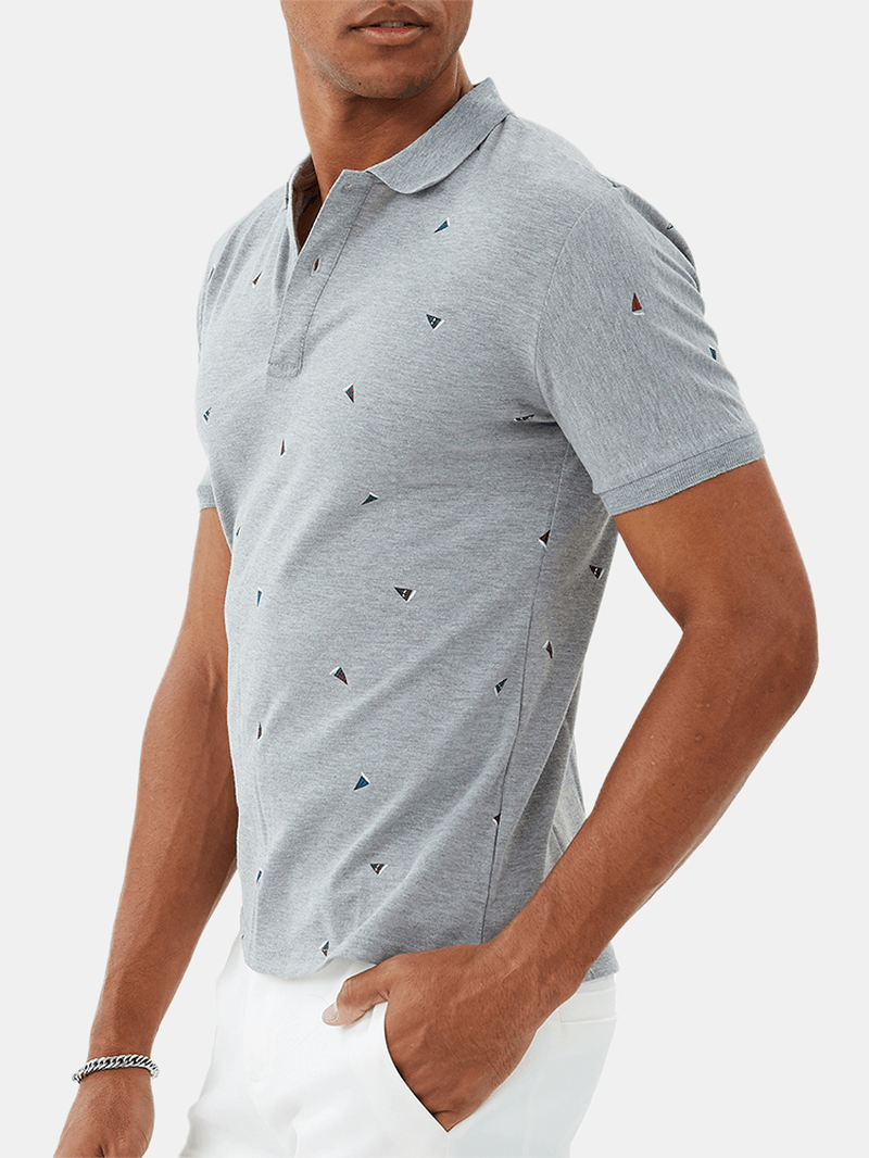 Mens Fashion Printing Breathable Short Sleeve Summer Casual T-Shirts - MRSLM
