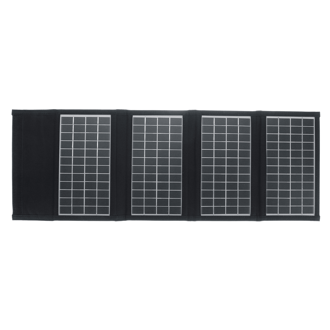 21W PET Foldable Sunpower Solar Panel Charger Solar Power Bank Backpack Camping Hiking - MRSLM