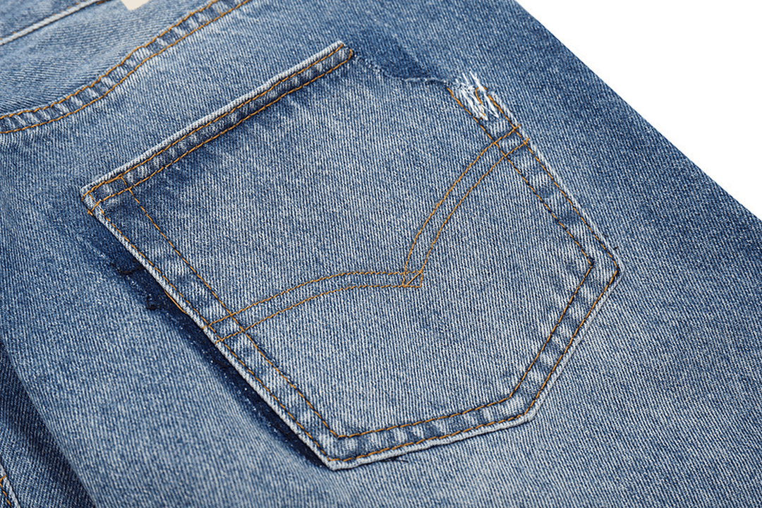 Fashion Heavy Industry Destroys Stitching Slim-Fit Jeans - MRSLM