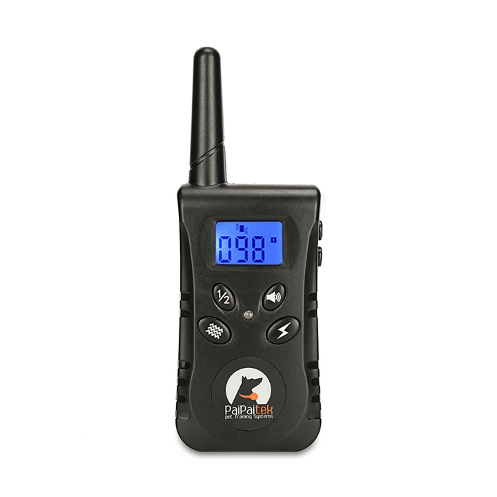 Paipaitek PD 520S-1 500M Remote Control Dog Training Collar Static Shock Vibration Rechargeable Waterproof Dog Training Device - Black - MRSLM