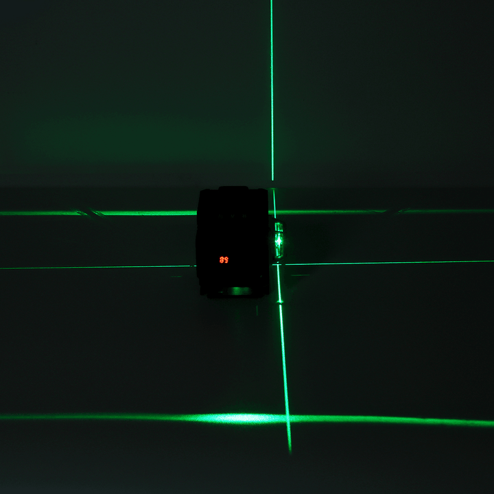 12 Lines 3D Laser Level LCD Green Self Leveling Cross Horizontal Vertical Tool - MRSLM