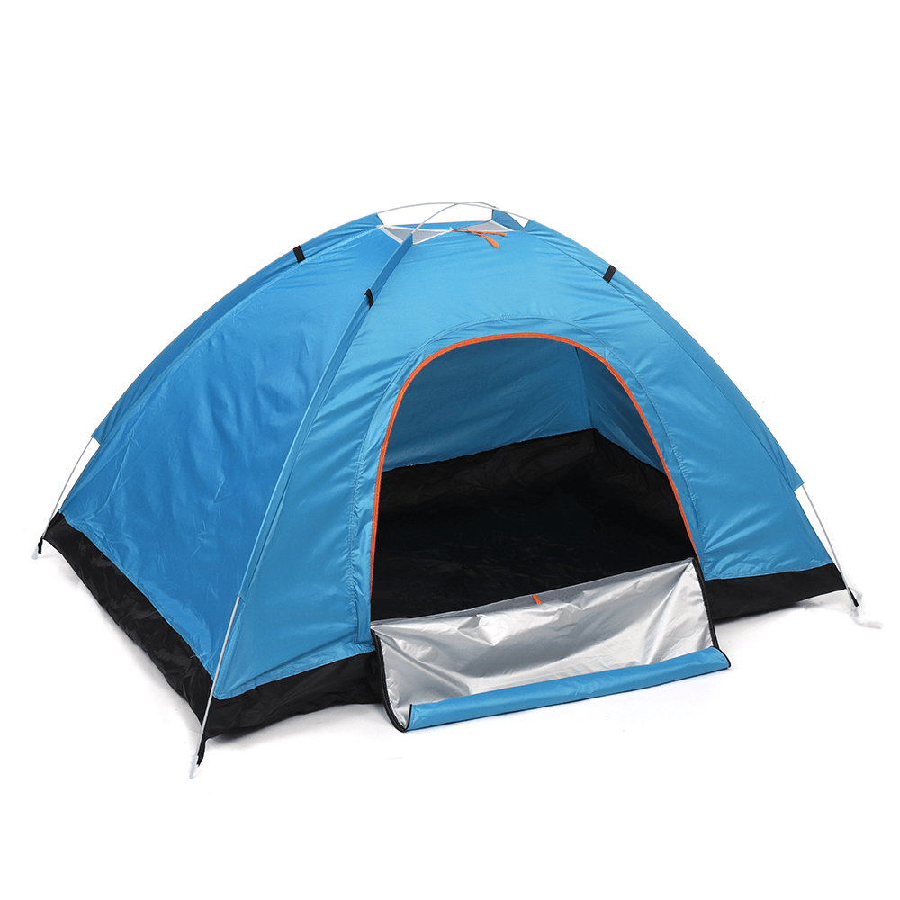 Portable Double Door Folding Tent 2-3People Waterproof Fully Automatic Tent Outdoor Camping Hiking Traveling Tent Sunshade - MRSLM