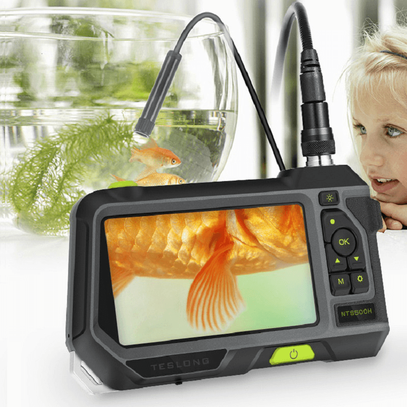 NTS500 1080P HD 5.0 Inch 7.6Mm Lens LCD Industrial Borescope Underwater Borescope IP67 5M Snake Flexible Tube Inspection Camera - MRSLM
