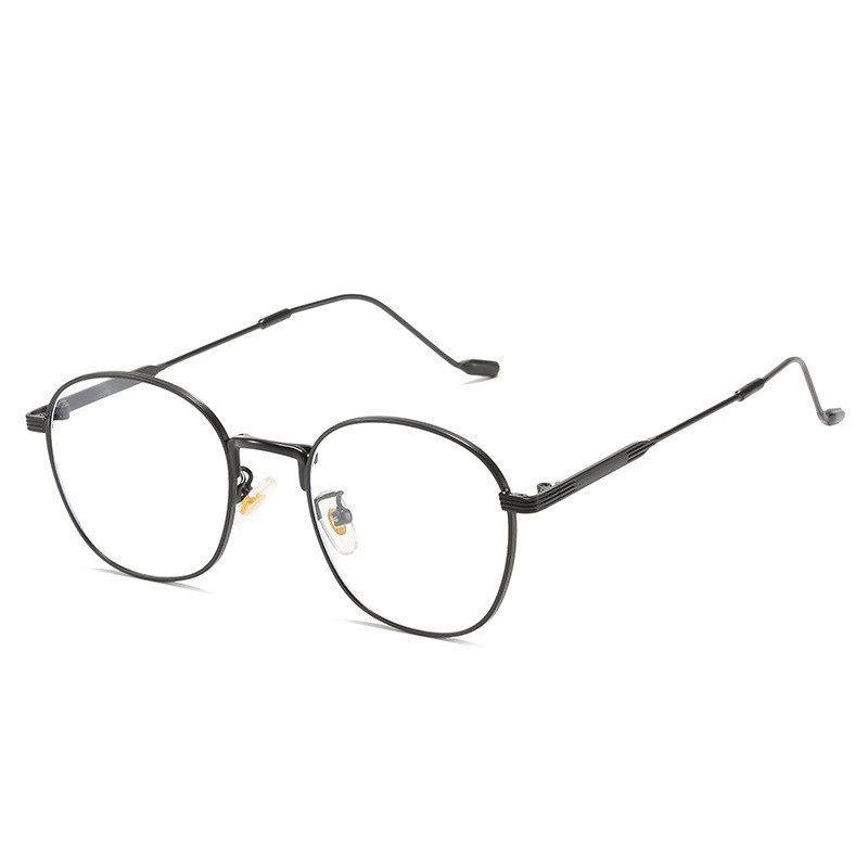 Anti-Blue Light Women Eyeglasses Optical Myopia Metal Glasses Frame Classic Men Retro Computer Eye Glasses - MRSLM