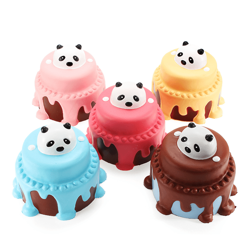 Squishy Panda Cake 12Cm Slow Rising with Packaging Collection Gift Decor Soft Squeeze Toy - MRSLM