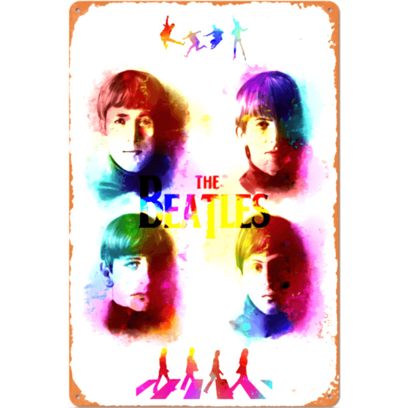 The Beatles Vintage Tin Painting - MRSLM