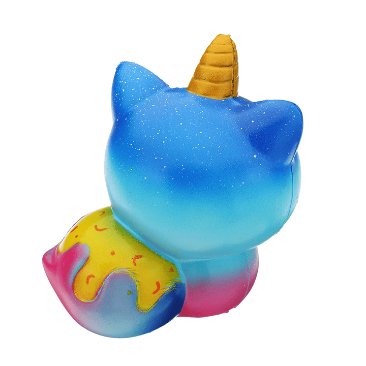 Galaxy Unicorn Cat Squishy 12*8.2CM Slow Rising Soft Collection Gift Decor Toy - MRSLM