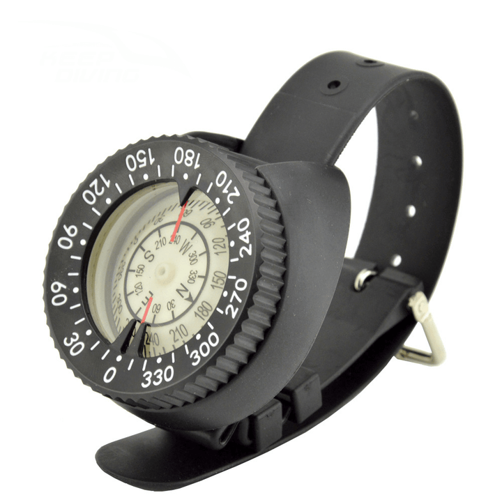 KEEP DIVING CP-991 50M Underwater Waterproof Luminous Diving Compass Wristband Compass Water Sports Equipment - MRSLM