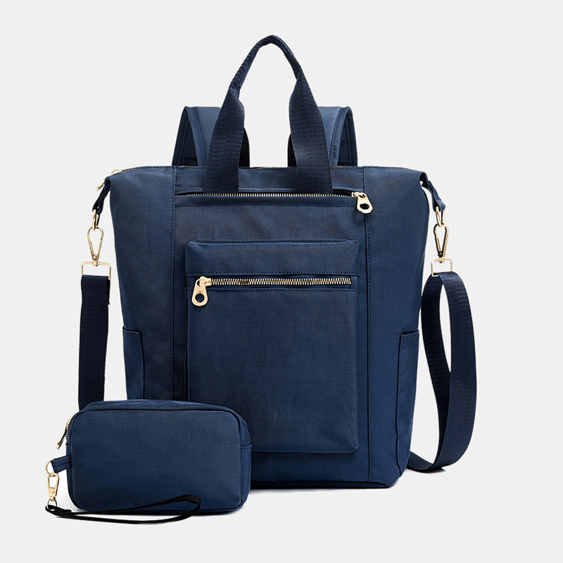 Large Capacity Waterproof Handbag Shoulder Bag Backpack with Clutches Bag for Women - MRSLM