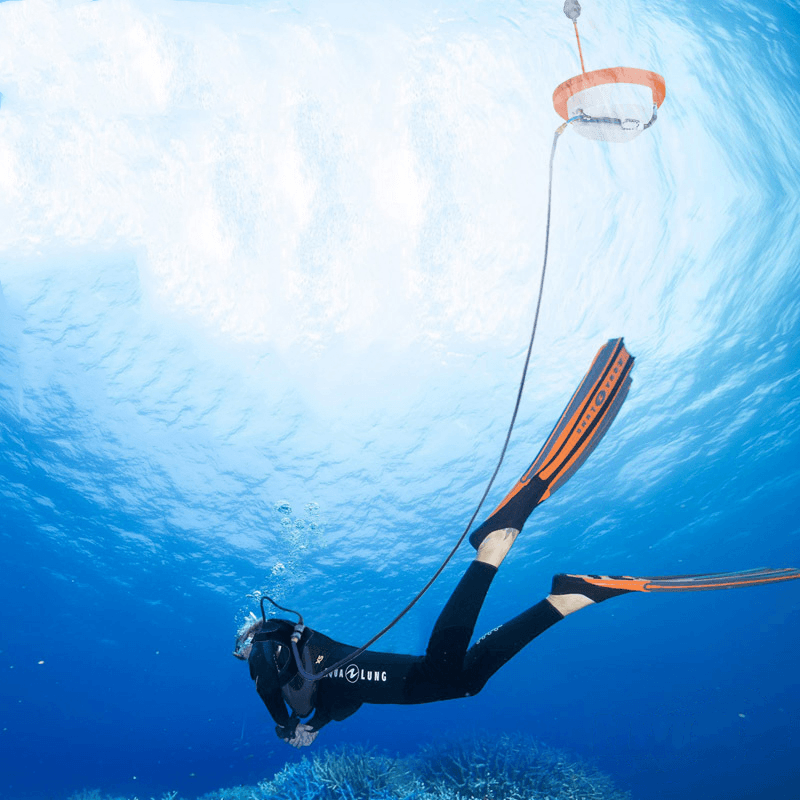 [US Direct] Z270 Scuba Diving Snorkel Equipment 14M Breathing Tube 2.7H Endurance Underwater 10M Floating Diving Ventilator System US Plug - MRSLM
