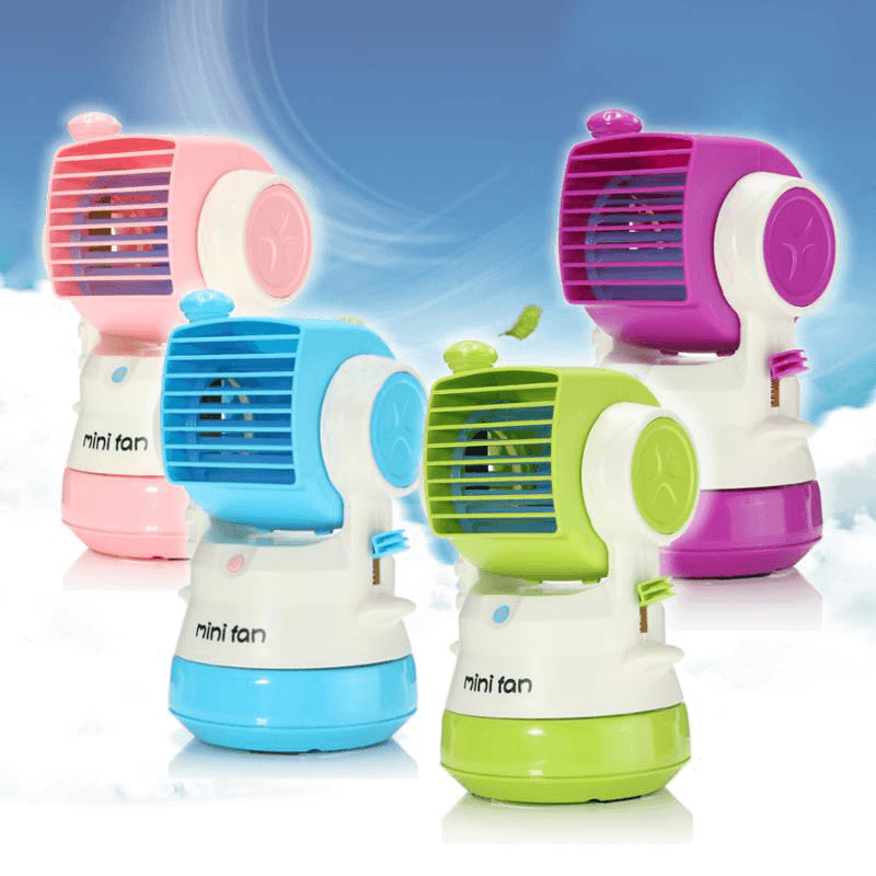 USB Charging Mini Fan Aromatherapy Humidifier Mist Water Spray Air Conditioning - MRSLM