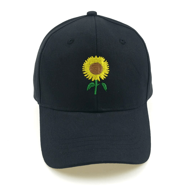Hot Sunflower Embroidered Baseball Cap - MRSLM
