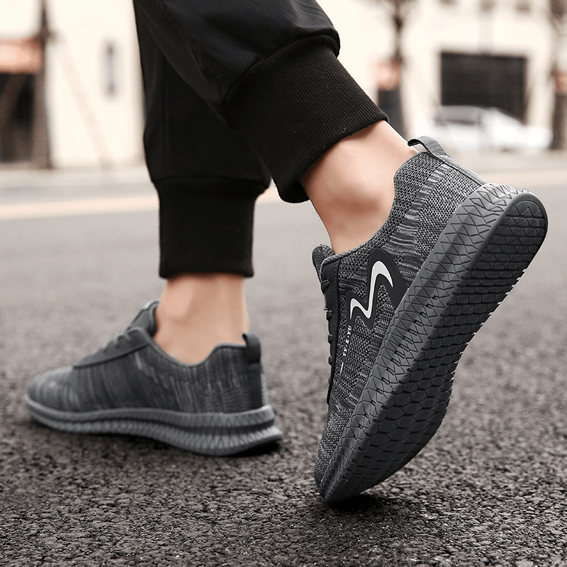 Men Breathable Non Slip Comforty Sports Casual Running Shoes - MRSLM