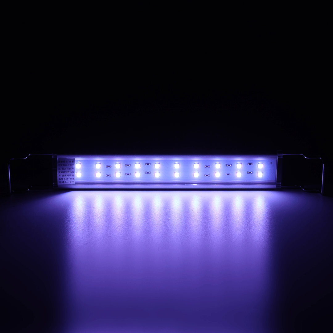 27CM Super Thin LED Aquarium Lighting Aquatic Plant Light Extendable Waterproof Clip-On for Aquariums with Remote Control - MRSLM