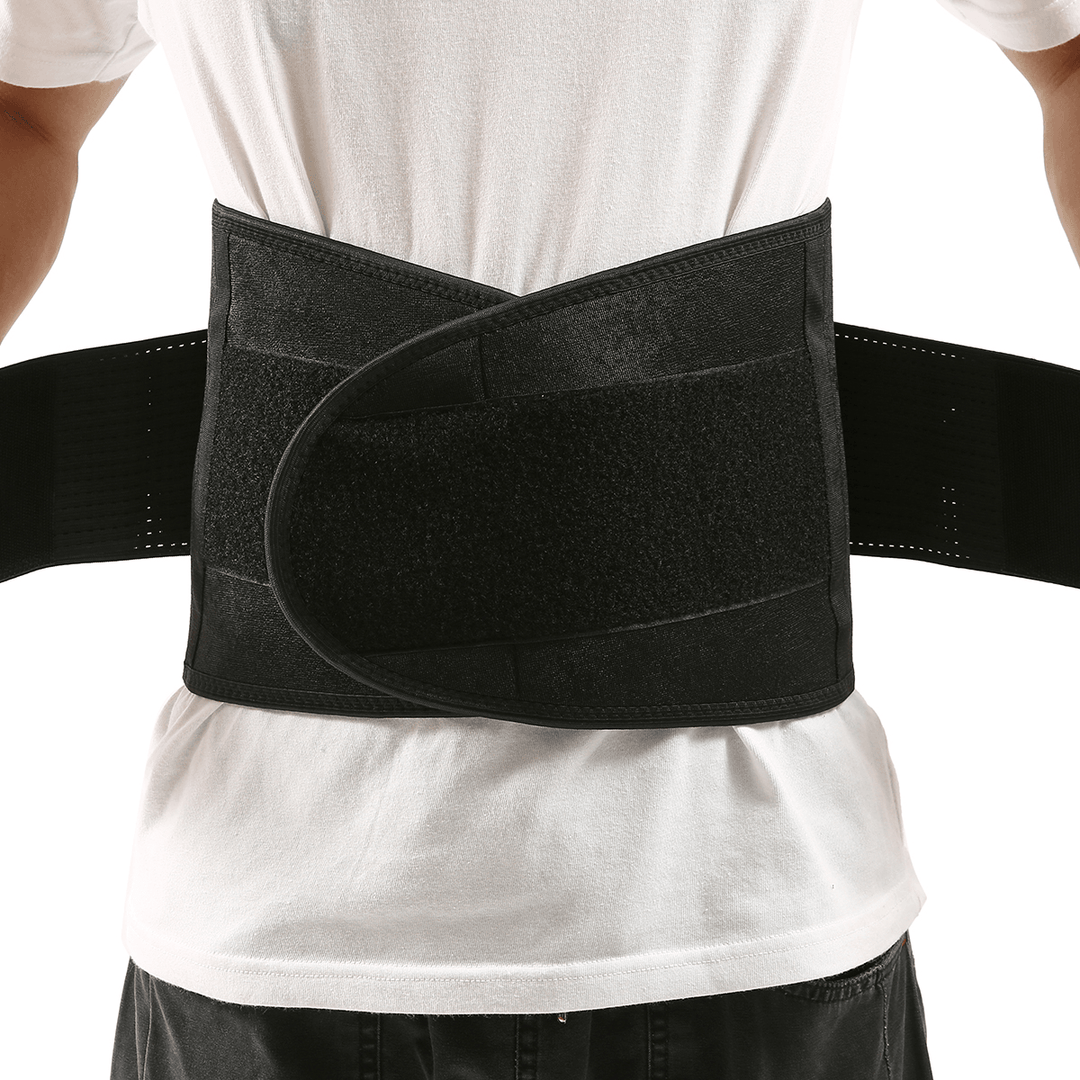 CHARMINER Back Support Lumbar Brace Massage Support Belt Dual Adjustable Belt for Pain Relief and Injury Prevention for Men Women - MRSLM