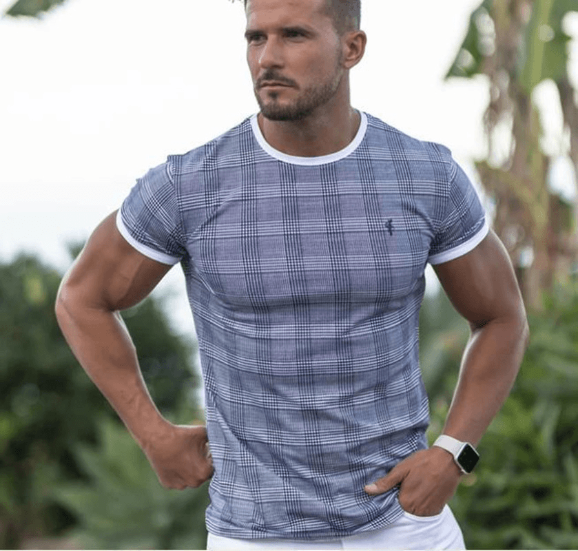 Men'S Short-Sleeved round Neck Casual Fitness Quick-Drying T-Shirt - MRSLM