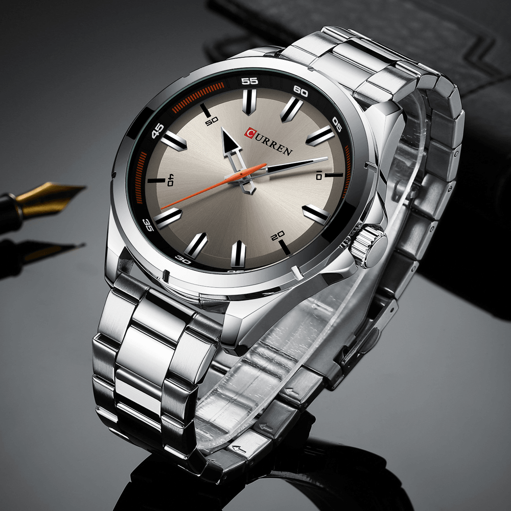 CURREN 8320 Business Style Men Wrist Watch Stainless Steel Design Quartz Watch - MRSLM