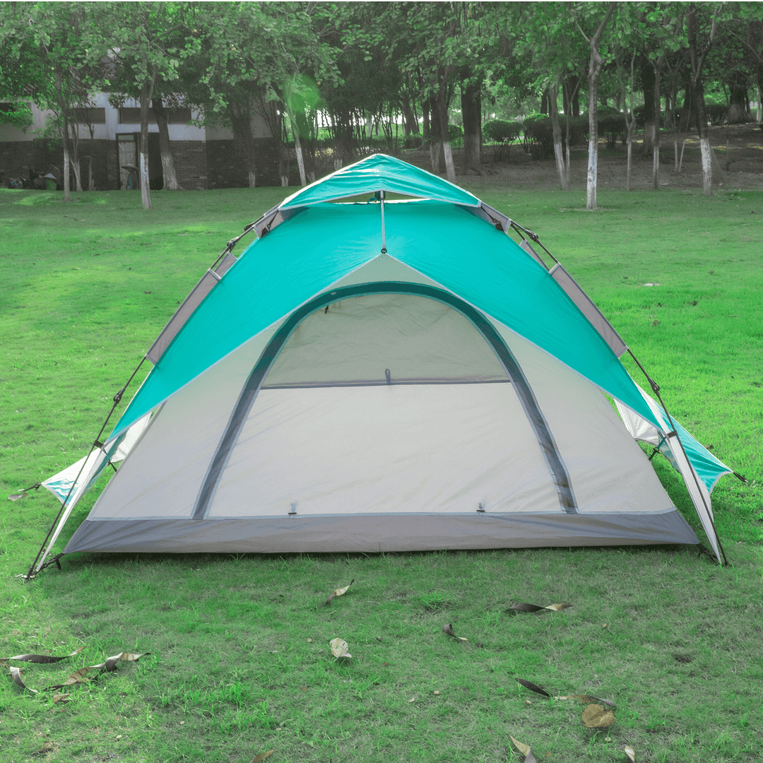 Tooca 4 Person Camping Tent Instant Set up Automatic Dome Tent Waterproof Windproof Outdoor Camping Sun Protection Shelters - MRSLM