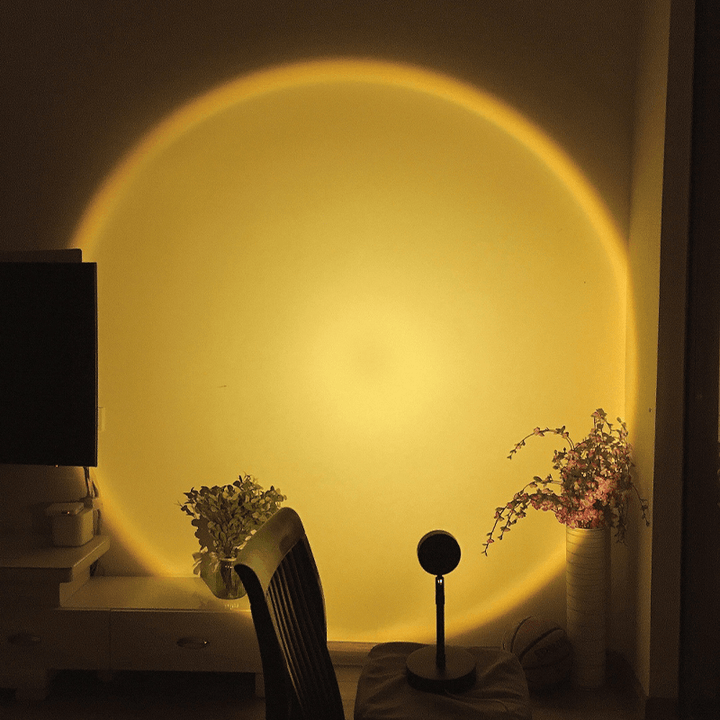 Rainbow Sunset Projector Led Night Light Home Wall Decoration Colorful Lamp - MRSLM