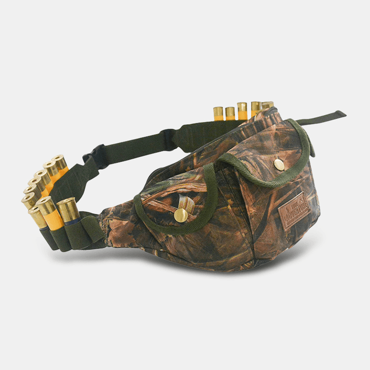 Men Oxford Camouflages Multifunction Outdoor Hunting Waist Bag Adjustable Tactical Bag - MRSLM